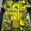 jersey-bresil-jaune-inspire-equipe-nationale-collection-2024-2025 Brasilien gul trøje inspireret af landsholdet kollektion 2024 2025