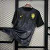 fodboldtrøje med inspiration fra Brasilien concept i sort