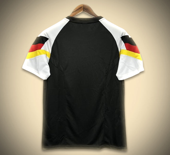 T-shirt fodbold Tyskland koncept sort stil til supporter og fan