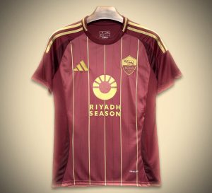 maillot-as-roma-domcile-2425 Fodboldtrøje AS Roma Hjemmebanetrøje 2425