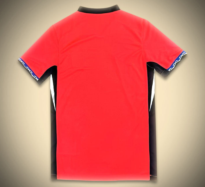 maillot-domicile-coree-du-sud-2025-rouge-officiel-equipe-nationale Hjemmebanetrøje Sydkorea 2025 rød officiel landshold