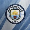 fodboldtrøje Manchester City himmelblå med klubmærke hjemmebanetrøje