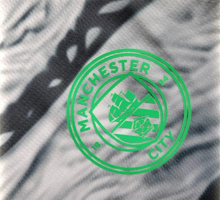Fodbold T-shirt Manchester City design concept sort grå til supporter