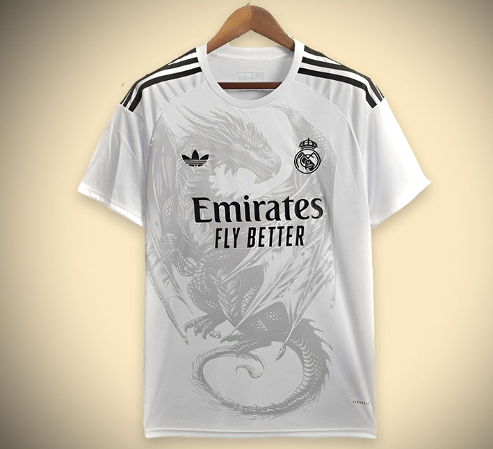 Fodboldtrøje Concept Real Madrid Special Edition Dragon Hvid 2024-2025