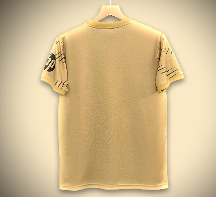 Fodboldtrøje concept Real Madrid edition guld sæson femogtyve seksogtyve