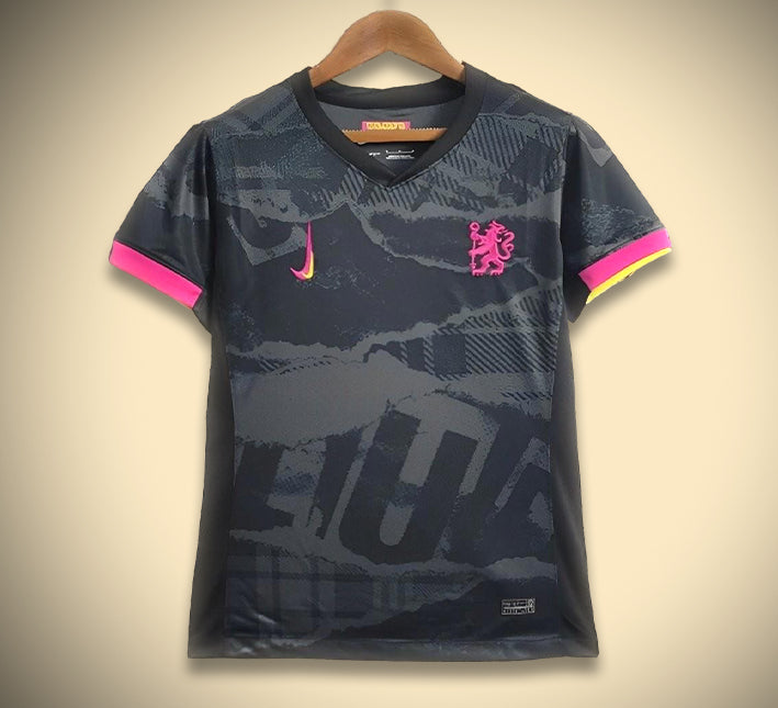 maillot-chelsea-exterieur-noir-2425 Chelsea Udebanetrøje Sort 2425