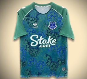 Haut d échauffement Everton FC collection exclusive 2024 2025