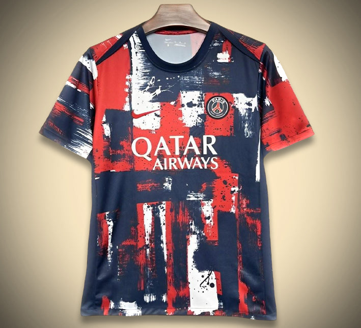 MaillotPSGspecial-1.jpg Paris Saint-Germain Opvarmningstrøje 2024-2025 set forfra
