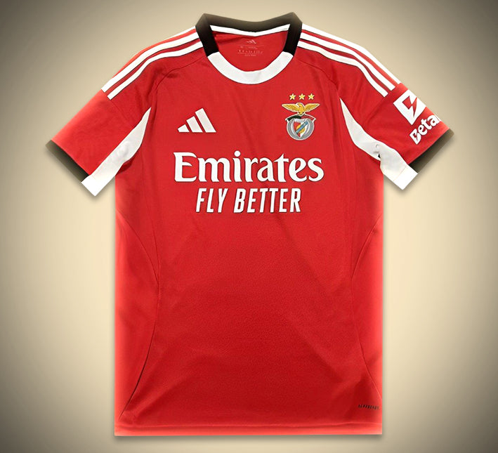maillot-domicile-benfica-saison-2025-2026-rouge-officiel Hjemmebanetrøje Benfica sæson 2025/2026 rød officiel