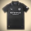 Fodboldtrøje-Concept sort Manchester City sæson 2025 2026 black edition