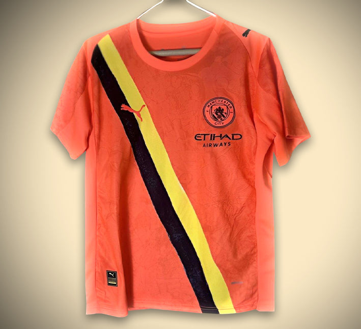 Fodboldtrøje-Concept Manchester City Third Orange 2526