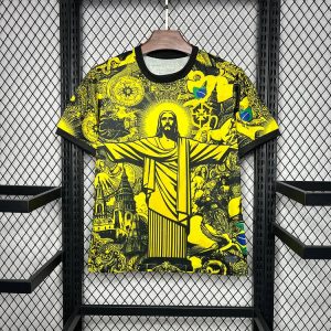 Fodboldtrøje-Concept Brasilien Gul 20242025