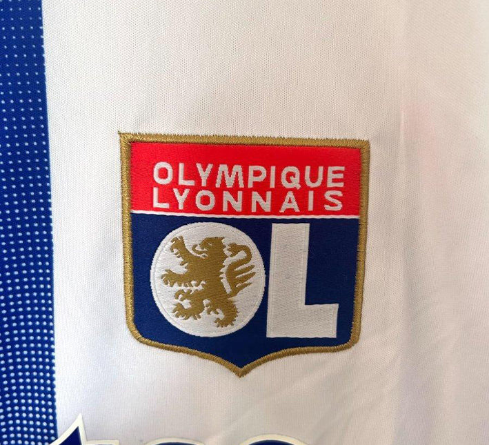 Olympique Lyonnais Hjemmebanetrøje 2024-2025 stofdetalje