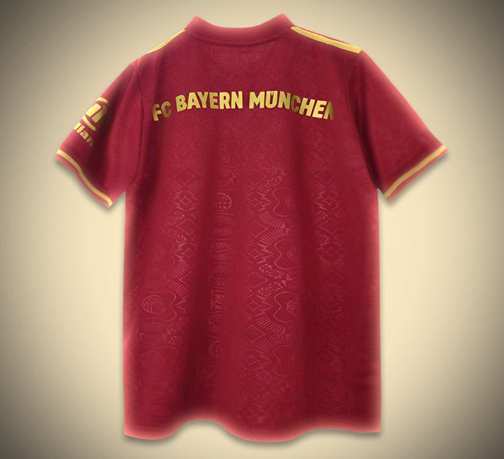 maillot-concept-rouge-bayern-munich-edition-anniversaire-125-ans-saison-2425 Fodboldtrøje-koncept rød Bayern München 125 års jubilæumsudgave sæson 2425