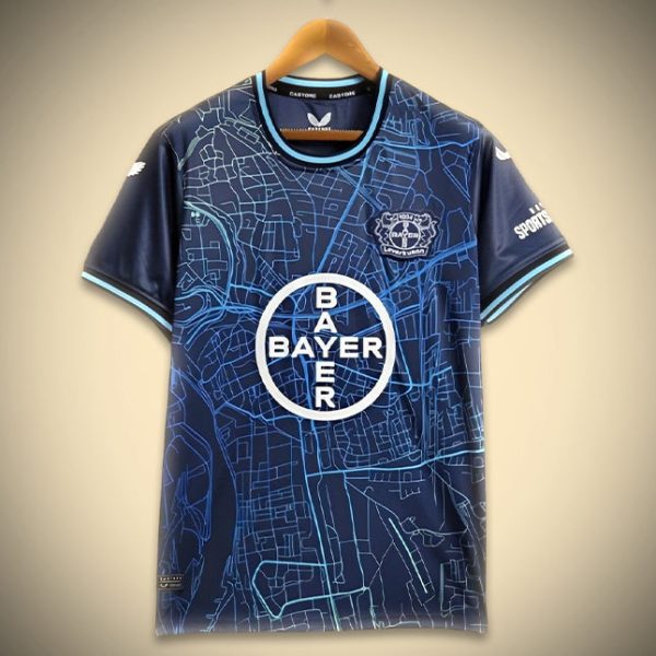 Fodboldtrøje Concept Bayern 04 Leverkusen Blå Edition 2024-2025
