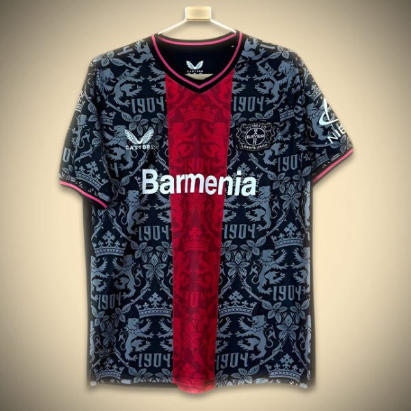 Fodboldtrøje Concept Bayern Leverkusen Sort Edition 2024-2025