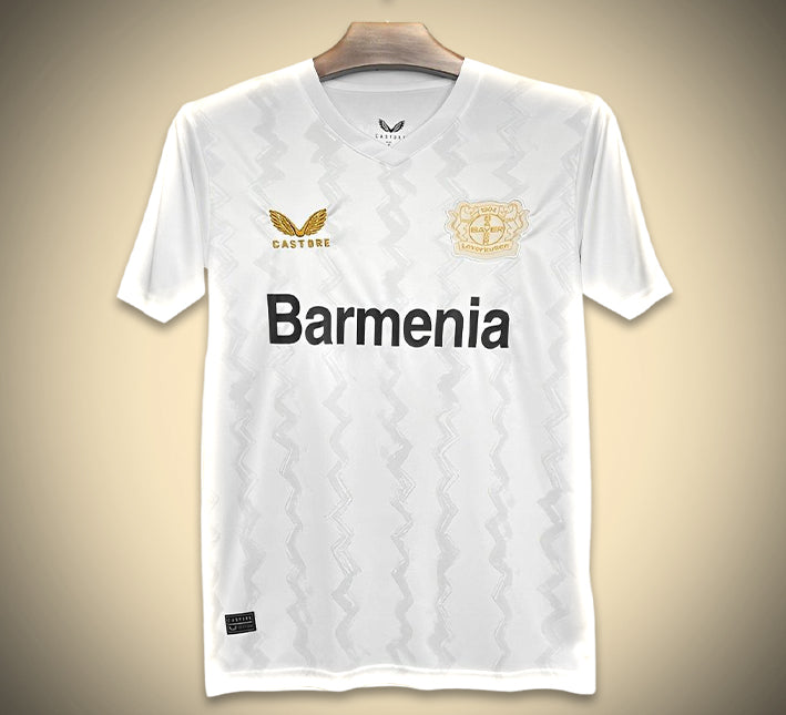 maillot-exterieur-bayern-leverkusen-couleur-or-saison-vingt-quatre-vingt-cinq Udebanetrøje Bayer Leverkusen guld sæson 2024/2025