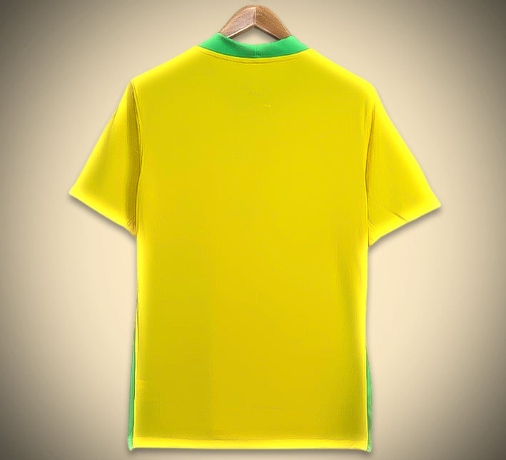 Officiel brasiliansk hjemmebanedragt designkoncept til fodboldfan