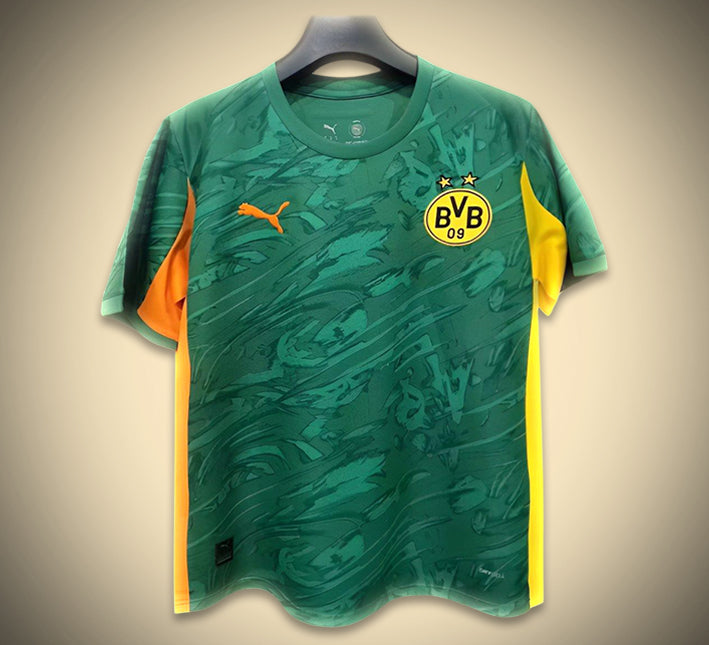 Fodboldtrøje-Concept Borussia Dortmund Udebaneudgave 2025-2026 set forfra