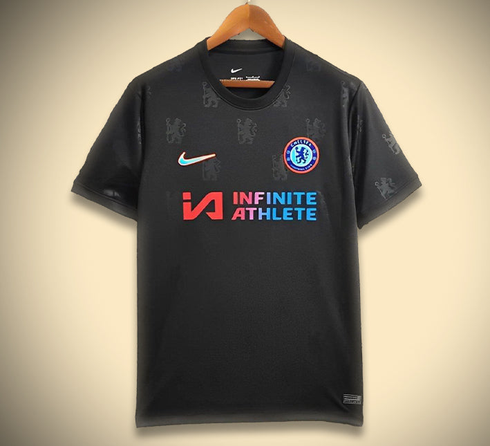 Fodboldtrøje-koncept Chelsea sort udgave 2425 til fan