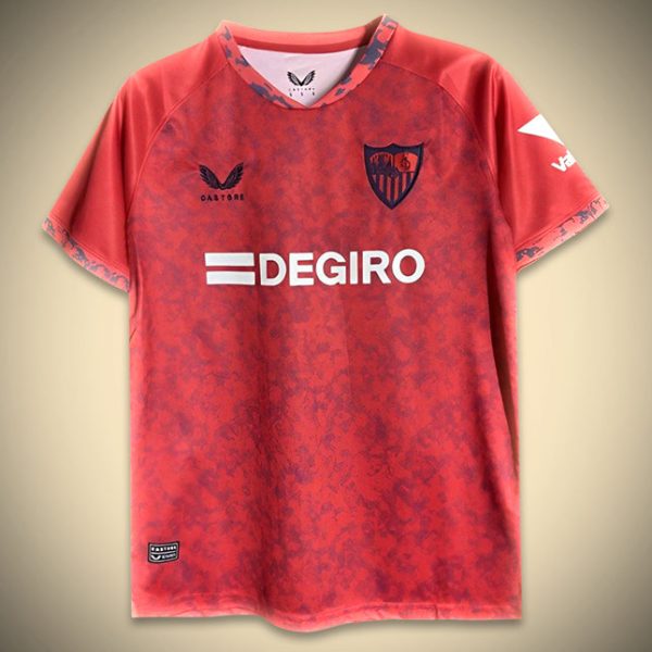 Fodboldtrøje FC Sevilla Udebane Rød 2024-2025