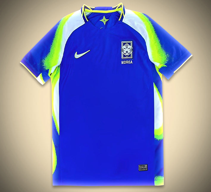maillot-de-football-exterieur-coree-du-sud-saison-2025-tenue-officielle-rouge Fodboldtrøje ude Sydkorea sæson 2025 officiel rød dragt