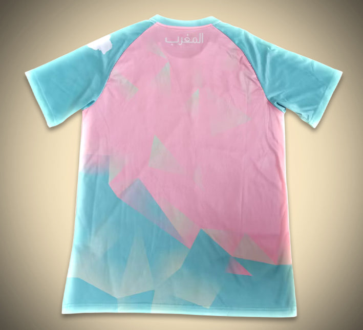 maillot-concept-maroc-rose-et-bleu-edition-saison-2025-2026 Fodboldtrøje-Concept Marokko pink og blå sæsonudgave 2025 2026