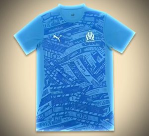 Olympique Marseille Opvarmningstrøje 2024-2025 set forfra