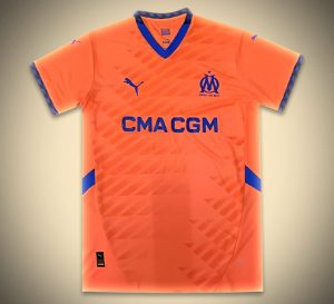 maillotmarseilleexterieurorange-1.jpg Olympique Marseille 3. trøje 2024-2025 set forfra