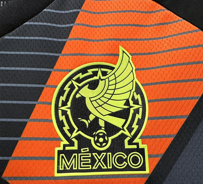 Målmandstrøje Mexico sort med landsholdsstil