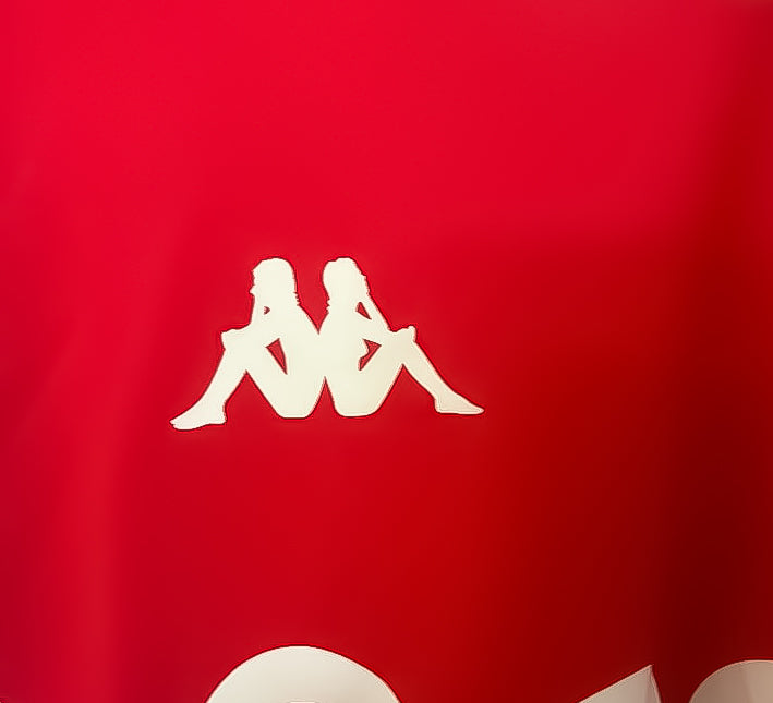 T-shirt AS Monaco rød og hvid hjemmebane