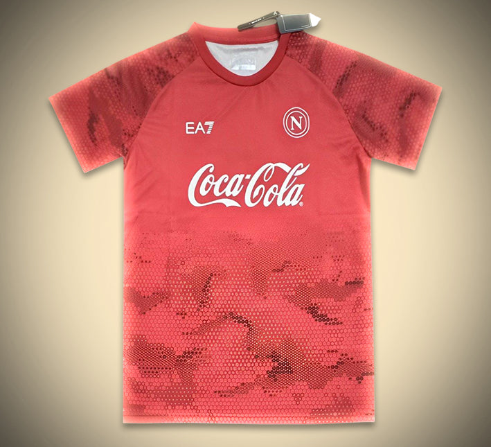 maillot-dentrainement-napoli-rouge-saison-2425-tenue-sportive-de-football Napoli træningstrøje rød sæson 2425 sportstrøje til fodbold