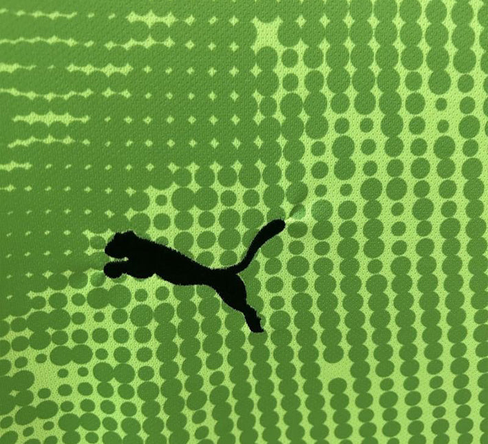 maillotportugalvertpuma.jpg Portugal Målmand Grøn 2024-2025 stofdetalje