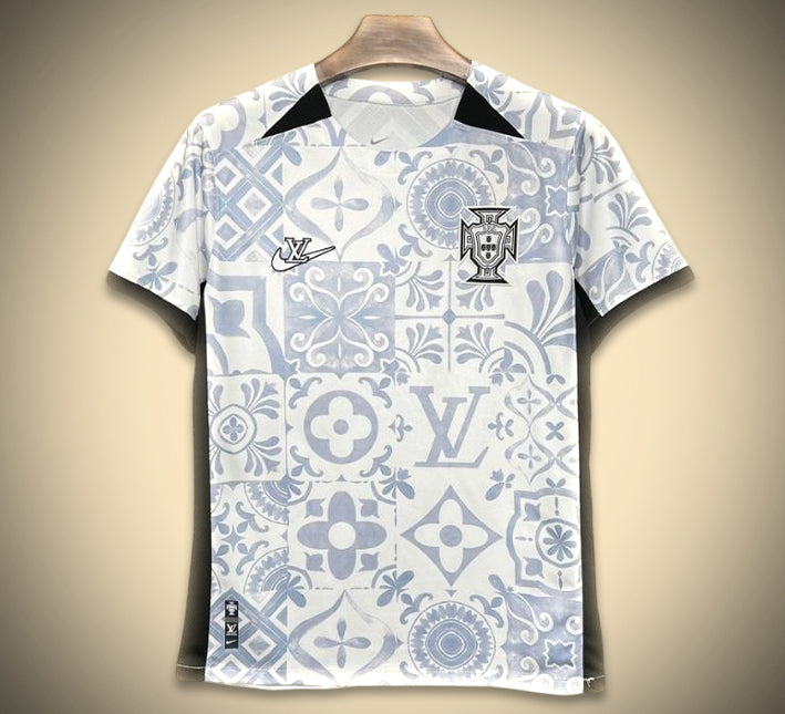 Portugal fodboldtrøje design luksus inspireret Louis Vuitton kollektion fireogtyve femogfirs