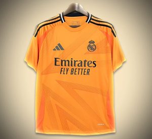 Fodboldtrøje Real Madrid Udebane 2024-2025 set forfra