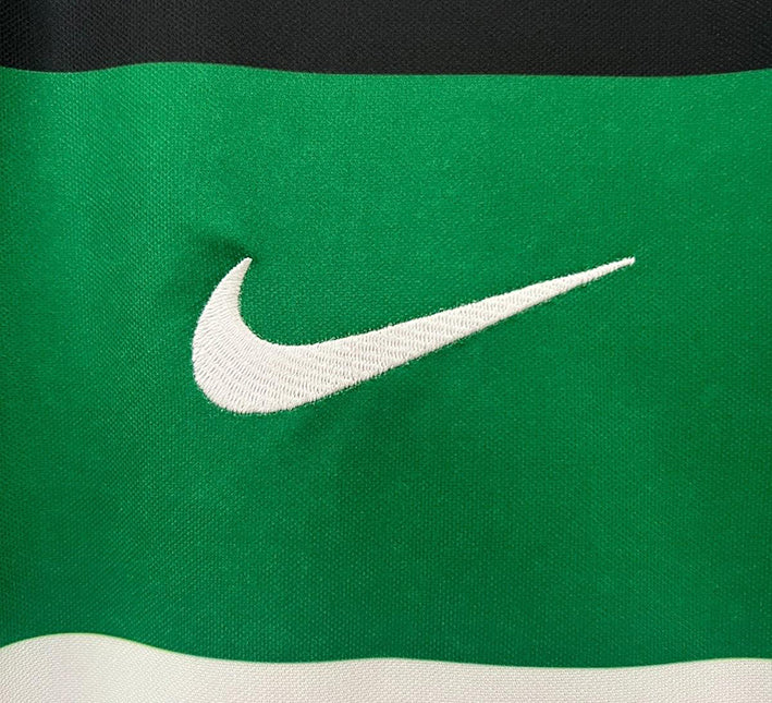 Fodboldtrøje Sporting CP Hjemmebanetrøje 2024-2025 stofdetalje