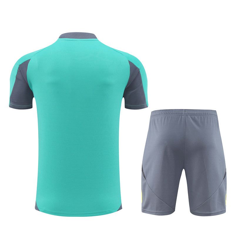 Sæt med trøje og shorts Ajax sæson 2024 2025 fodboldoutfit