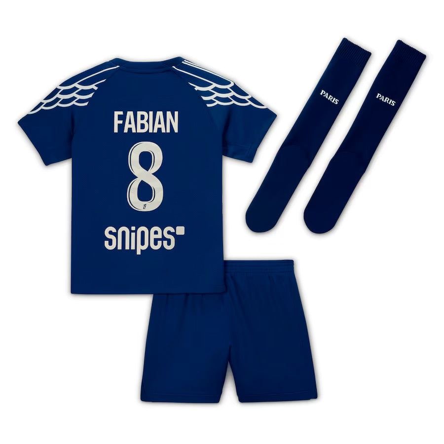 Sæt med trøje og shorts til børn PSG Fjerde sæson 2024 2025
