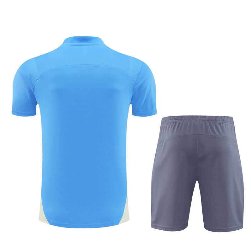 Sæt med trøje og shorts Manchester City sæson 2024 2025 hjemmebanetrøje