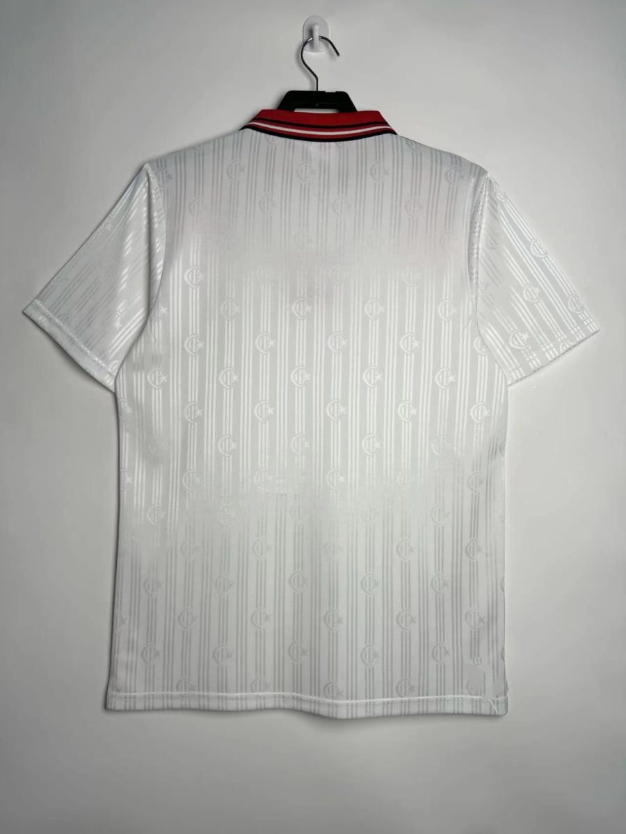 højkvalitets matchtrøje Tyrkiet ude vintage design supporter fodbold
