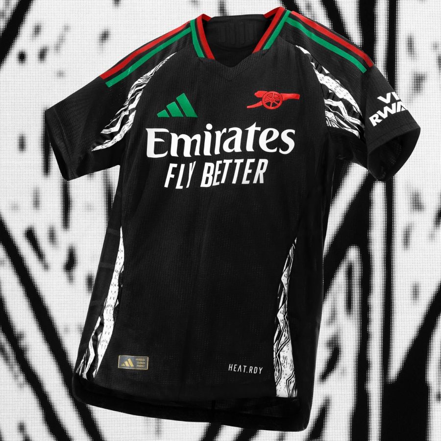 jersey-arsenal-exterieur-adidas-rouge-et-noir-pour-supporter-des-gunners Arsenal udebanetrøje adidas rød og sort til fan af Gunners