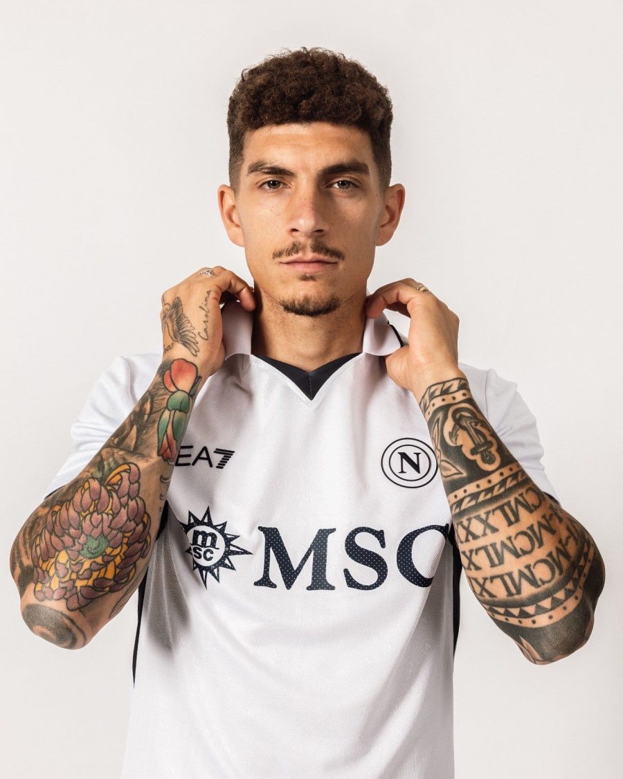 Fodboldtrøje SSC Napoli udebaneversion 2024 2025 med klubemblem