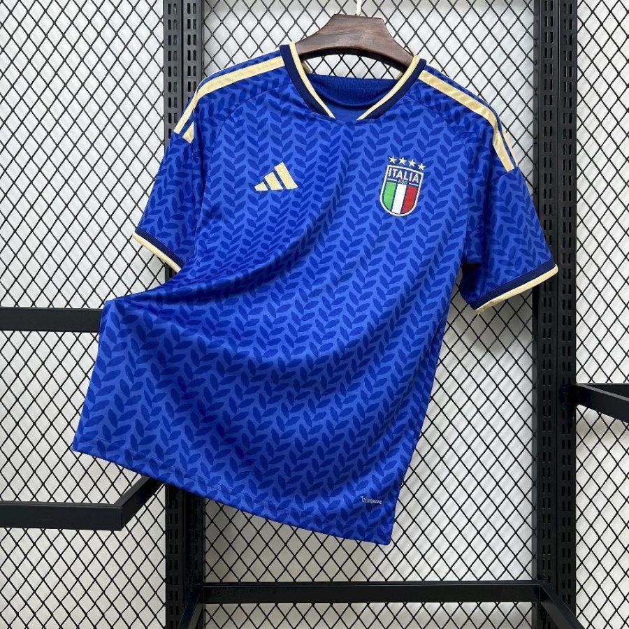 Fodboldtrøje Italien hjemmebaneversion korte ærmer