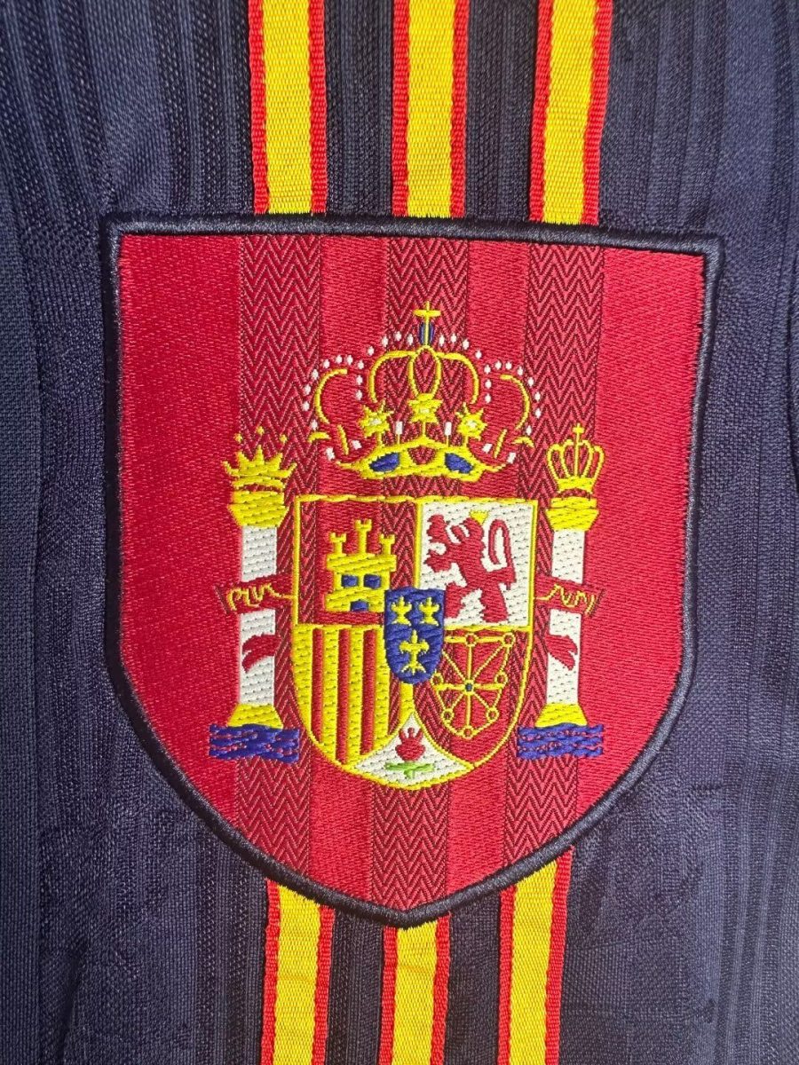 trøje Spanien udebane retro klassisk snit