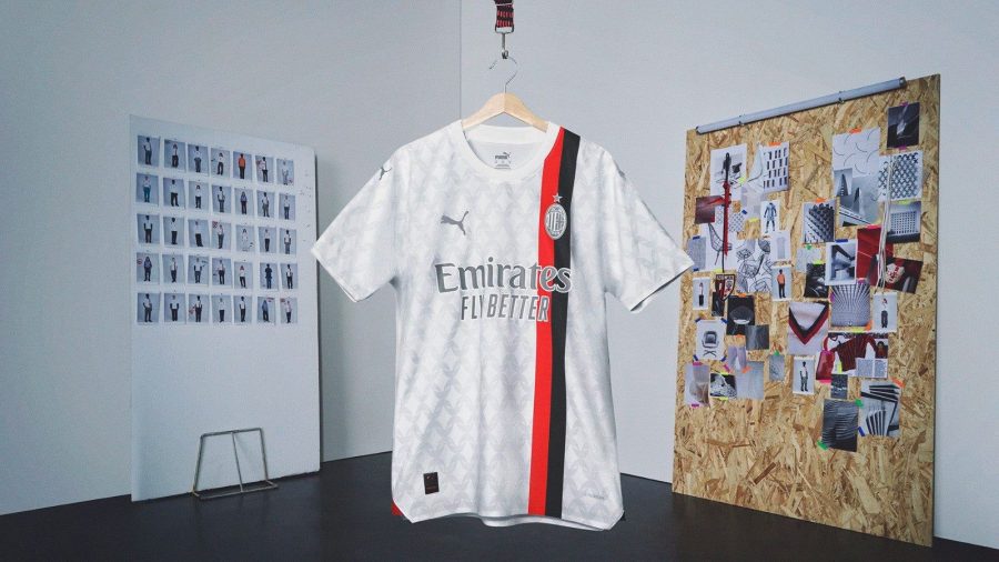 jersey-football-ac-milan-exterieur-rouge-noir-equipement-supporter fodboldtrøje AC Milan ude rød sort supporterudstyr