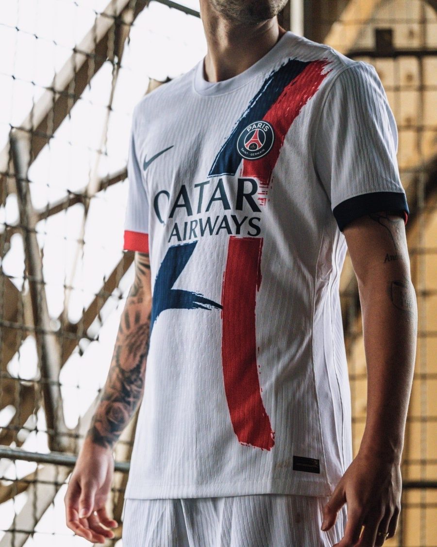 trøje Paris Saint Germain blå udebanekit 2024 2025