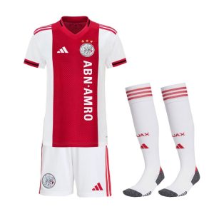 BØRNESÆT AJAX AMSTERDAM HJEMMEBANETRØJE 2025-2026