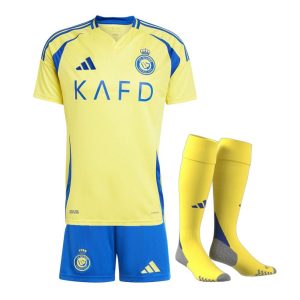 BØRNESÆT AL NASSR FC HJEMMEBANETRØJE 2024-2025