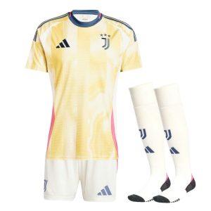 BØRNESÆT JUVENTUS UDEBANETRØJE 2024-2025