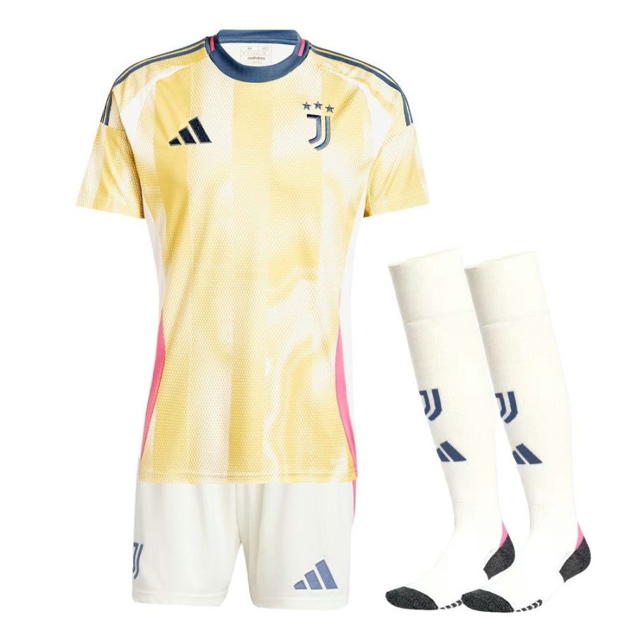 BØRNESÆT JUVENTUS UDEBANETRØJE 2024-2025